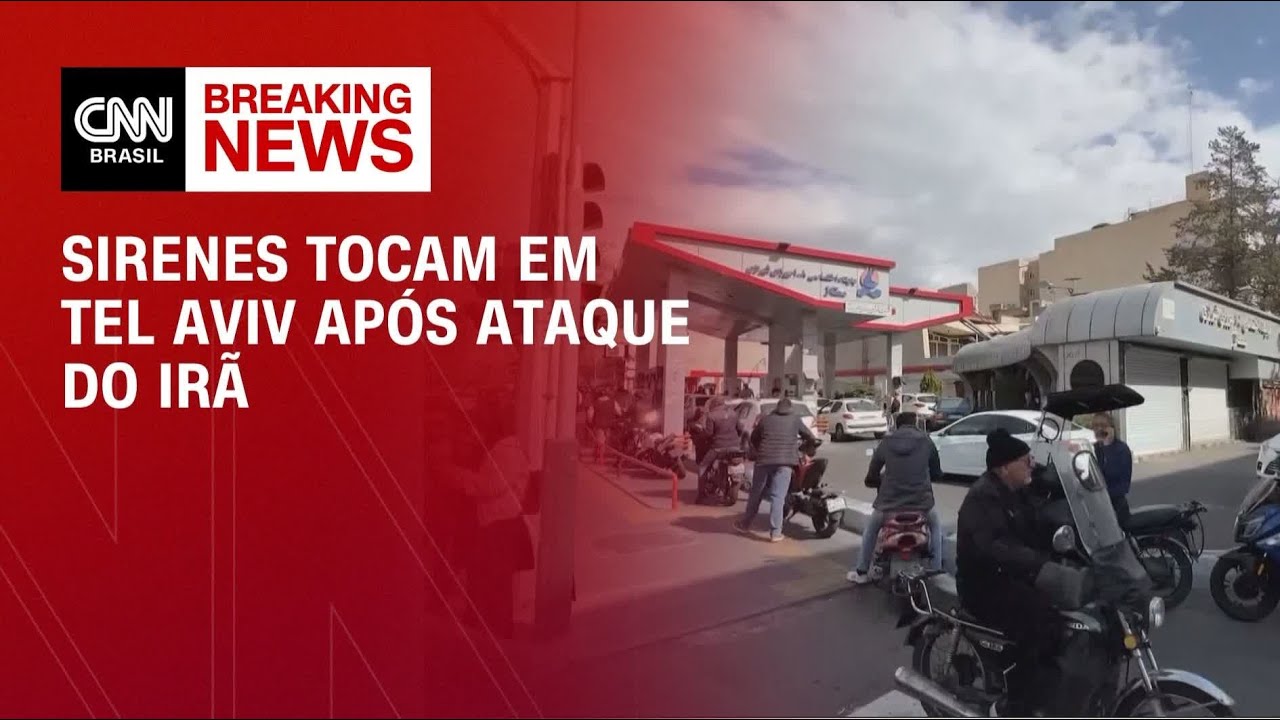 Ir&atilde; ataca Israel: Sirenes tocam em Tel Aviv | CNN NEWSROOM