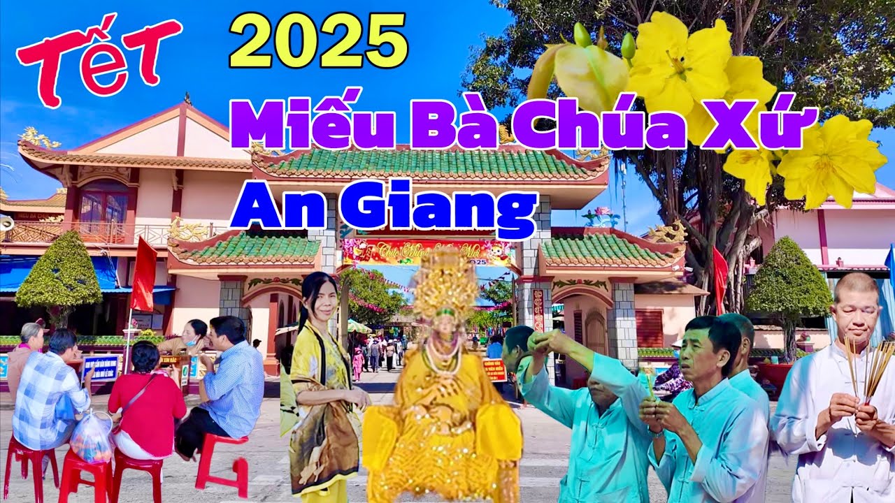 Chùa Bà Bàu Mướp Tịnh Biên An Giang Đãi Cơm 4 Món Rất Đông Du Khách Chiêm Bái | Khương Nhựt Minh