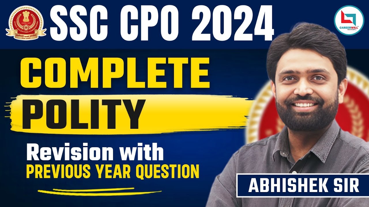 SSC CPO 2024 | Complete Polity | Polity PYQ'S | Polity by Abhishek Sir #polity  #ssc #abhisheksir