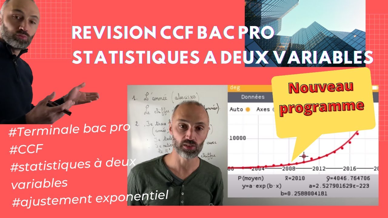 🎓 Préparer son CCF Bac Pro mathématiques - Statistiques à deux variables (nouveau programme)