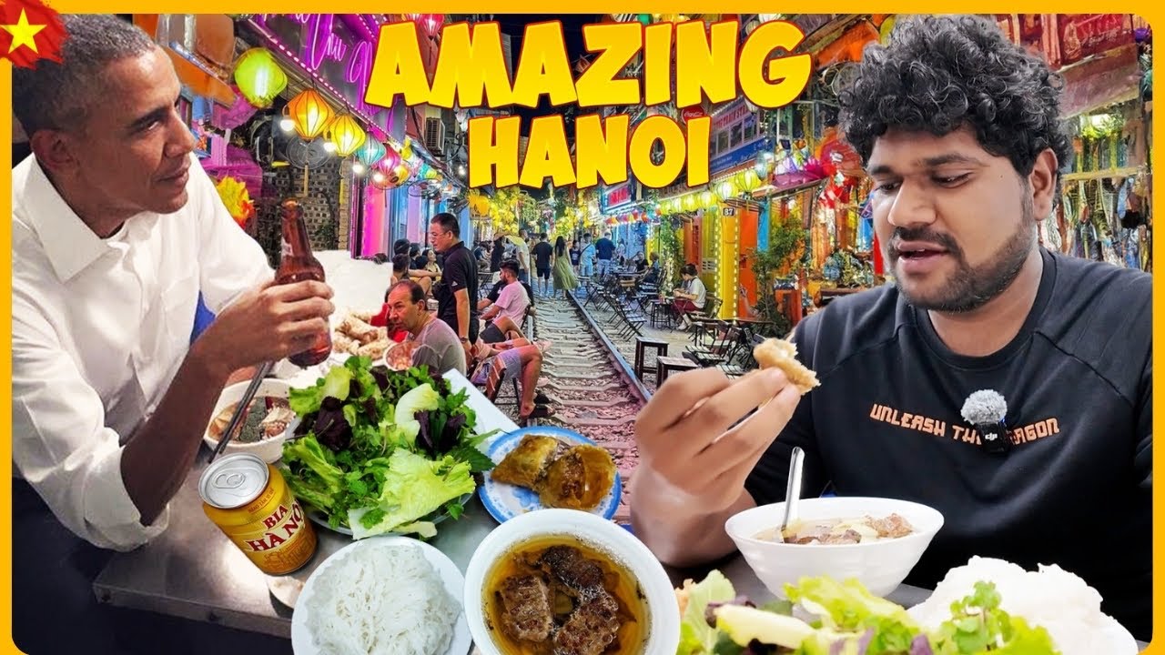 Obama வந்து சாப்பிட்ட கடை 🔥 | Hanoi Train Street Experience 🚉😍 | Foodie Prabu | 