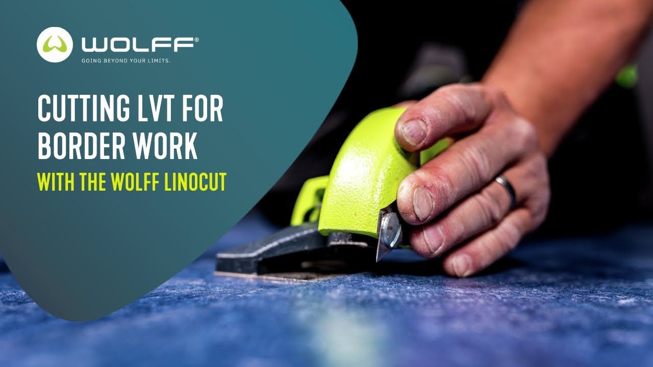 Cutting LVT borders in using the WOLFF Linocut