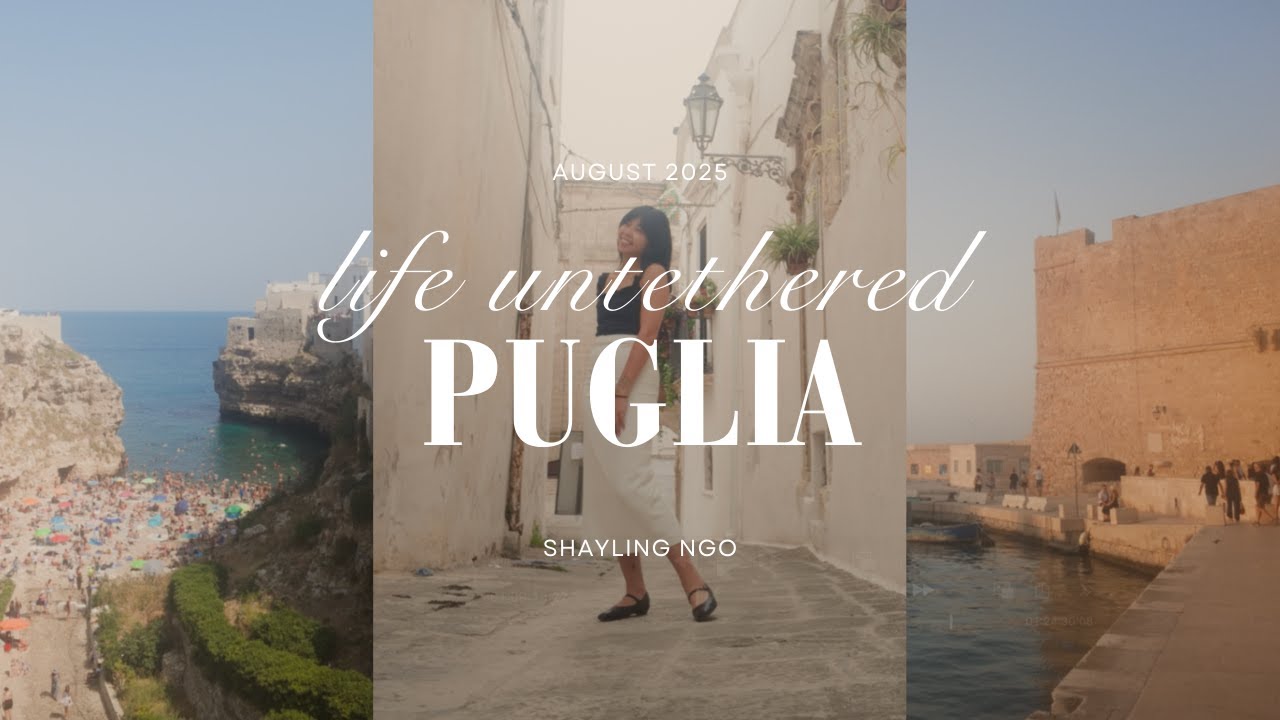 life untethered | puglia region 🚆🇮🇹 nomad life begins ✨ coastal towns 🌊 aperitivo time 🍹