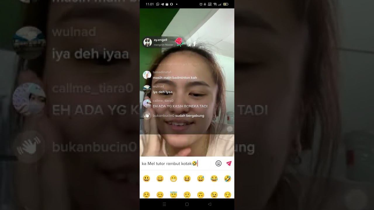 live tik tok melati daeva Oktavianti, meli panggil Ucok dengan honey 🤩