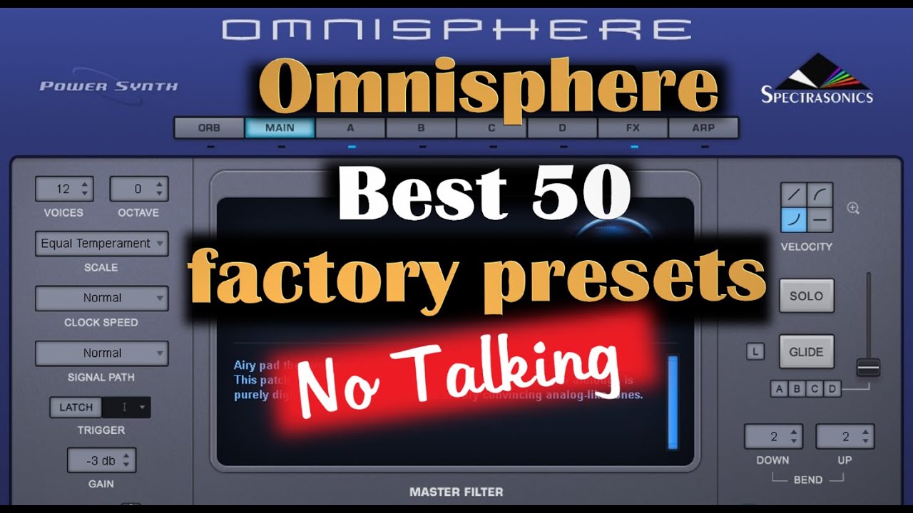 Omnisphere Best 50 Factory Sounds [no talking]