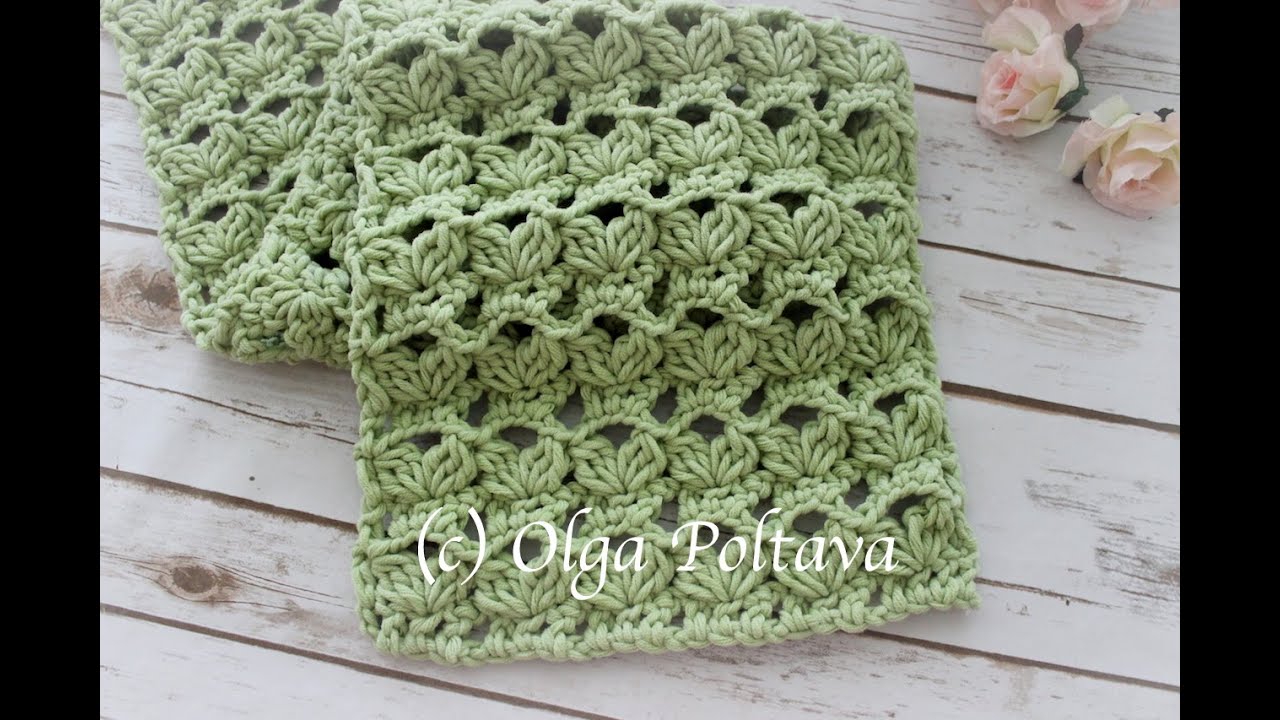 How to Crochet Bulky Lacy Scarf, Easy Pattern, Baby's First Lion Brand Yarn, Crochet Video Tutorial