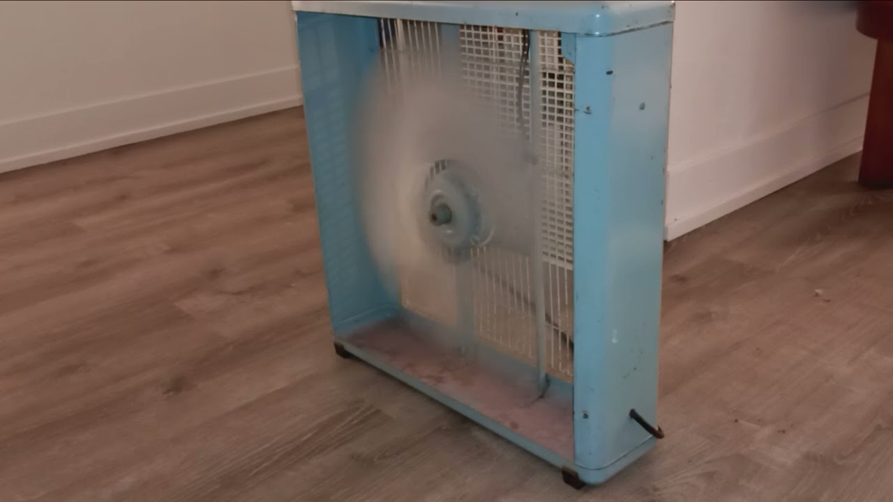 Vintage Wizard by McGraw-Edison Box Fan (1950s/60s) With McGraw-Edison Reversible Box Fan Propeller