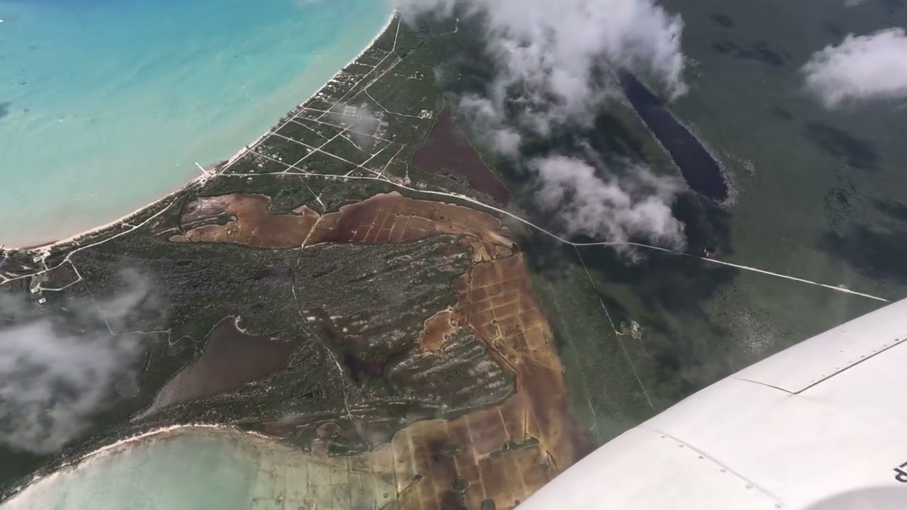 Coast Guard Air Station Miami airplane crew overflies The Bahamas following Hurricane Melissa