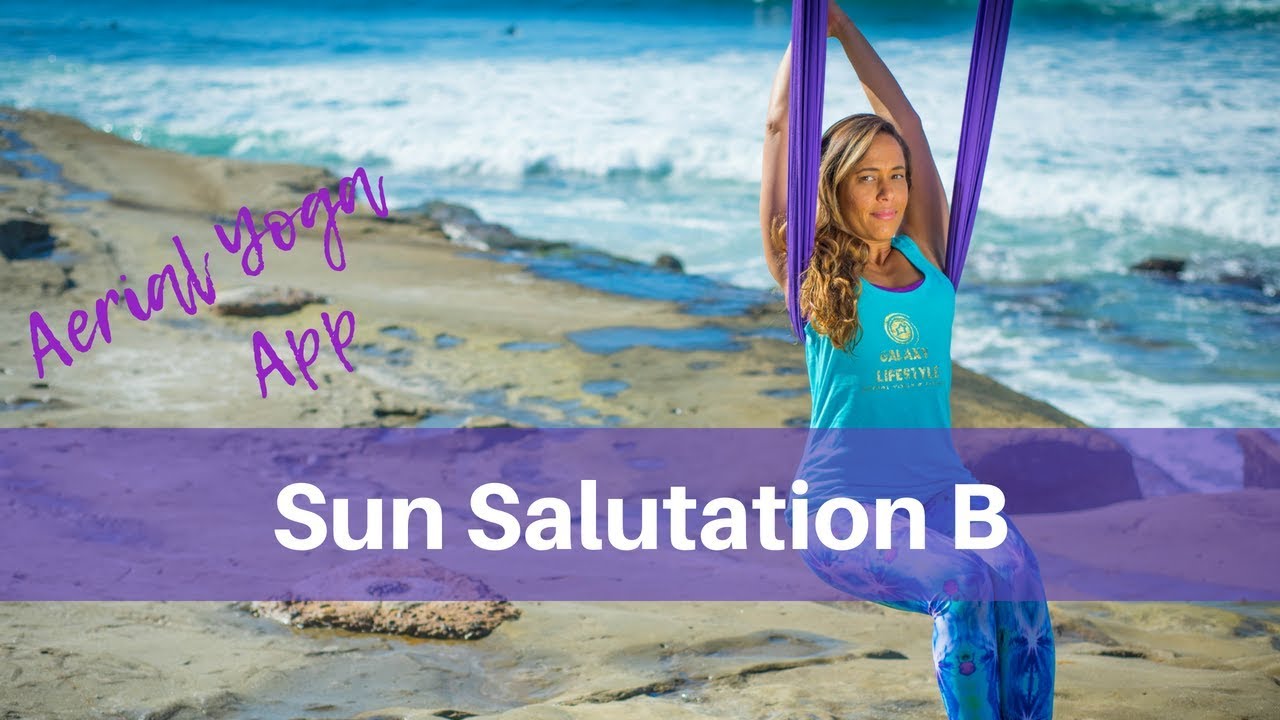 Aerial Yoga Beginner Pose: Sun Salutation