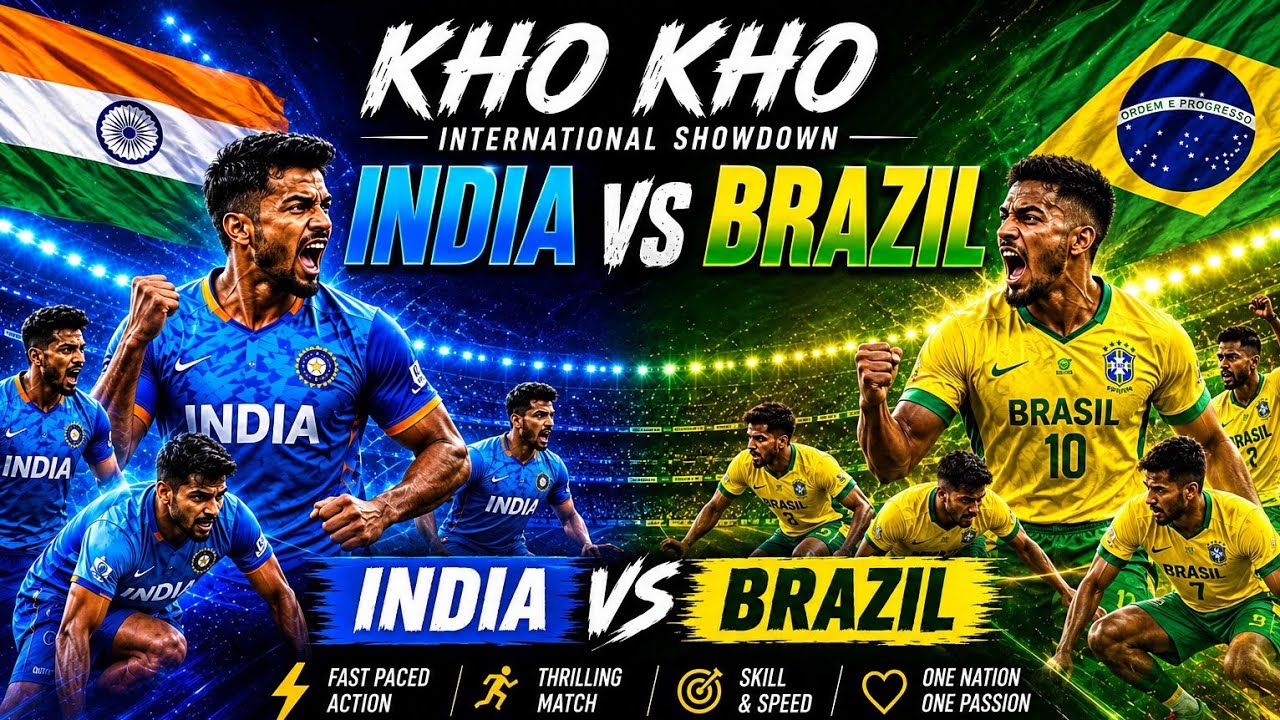 Индия 🇮🇳 против Бразилии 🇧🇷: Полный обзор матча Кубка мира по кхо-кхо!#КубокМираПоКхоКхо