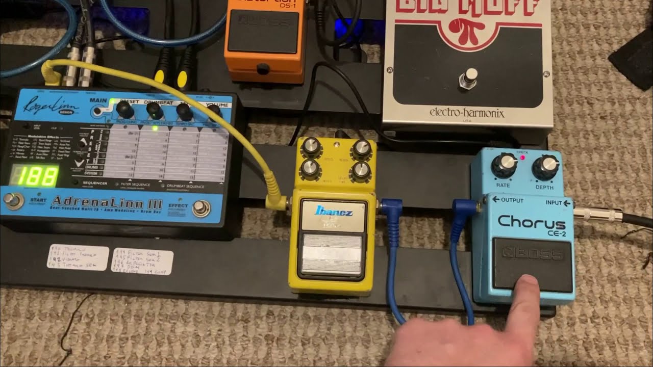 Cómo armar el efecto de Secuencia Inicial (Soda Stereo) en un Adrenalinn + CE-2