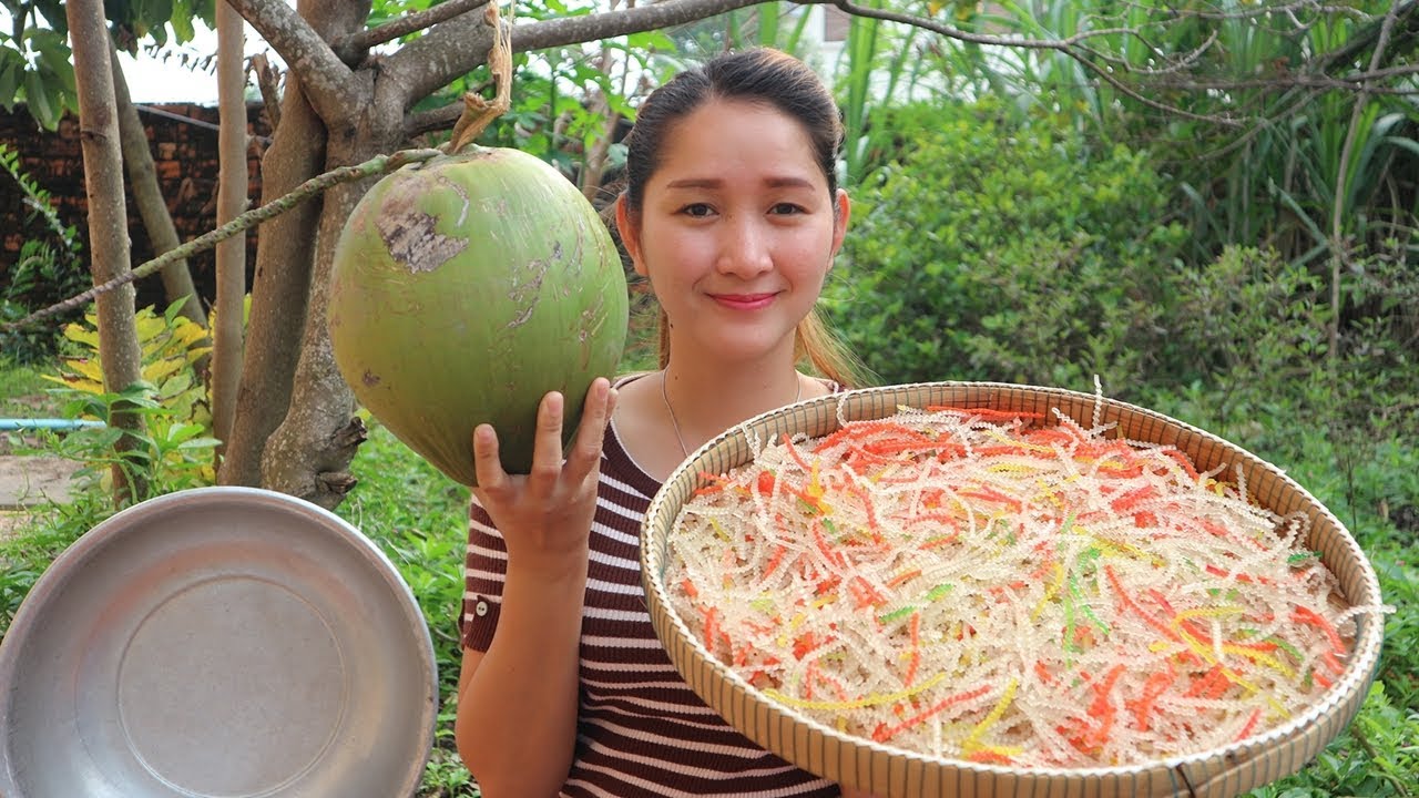 Yummy Dried Tapioca Shreds Dessert - Dried Tapioca Shreds Cooking - Yummy Cooking