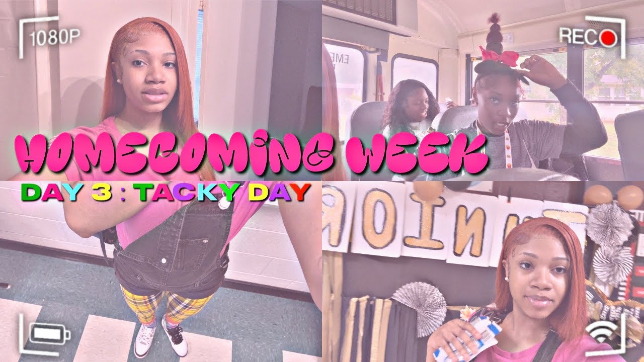 HOMECOMING WEEK DAY 3: TACKY WACKY DAY ☆ | Madi Amor