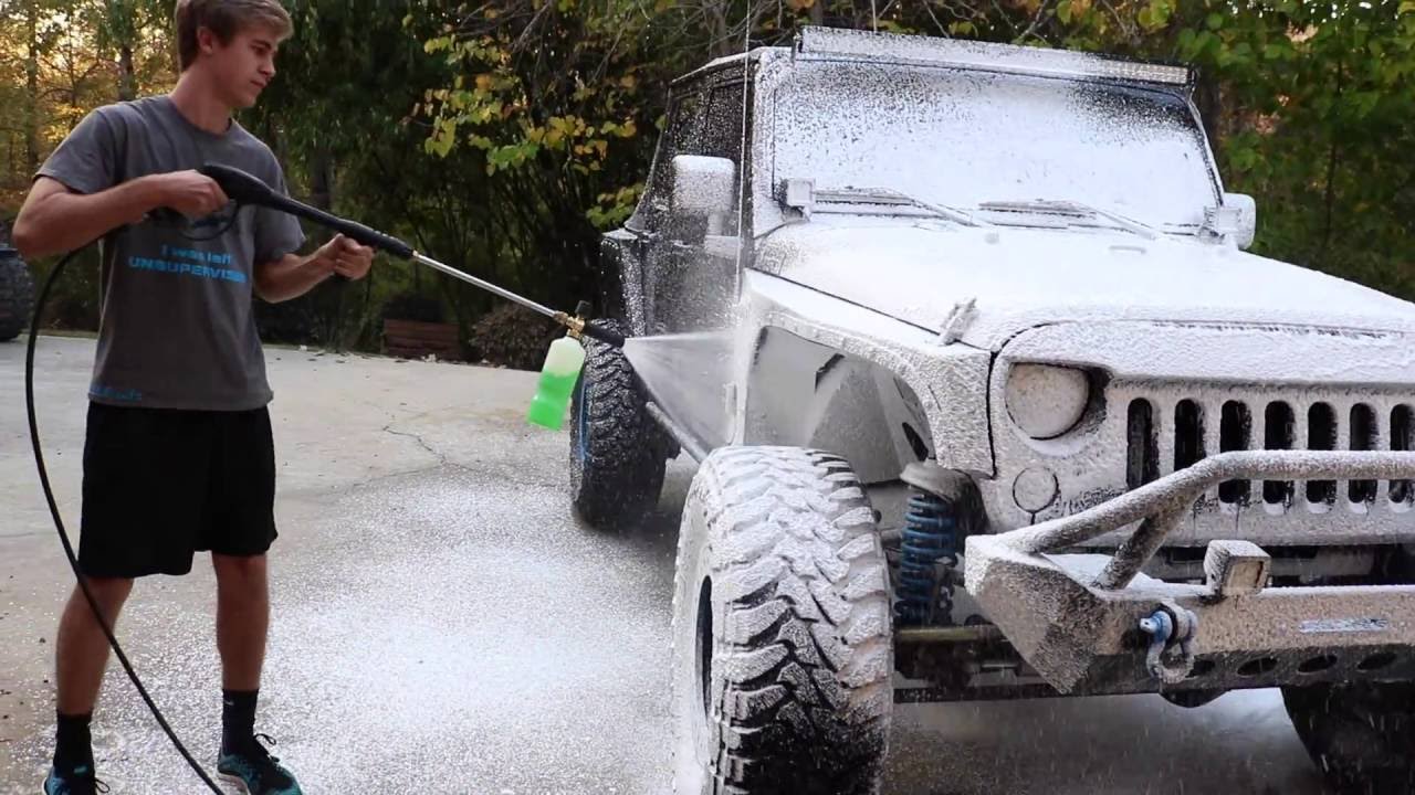 Chemical Guys Foam Cannon Dirty Jeep JK
