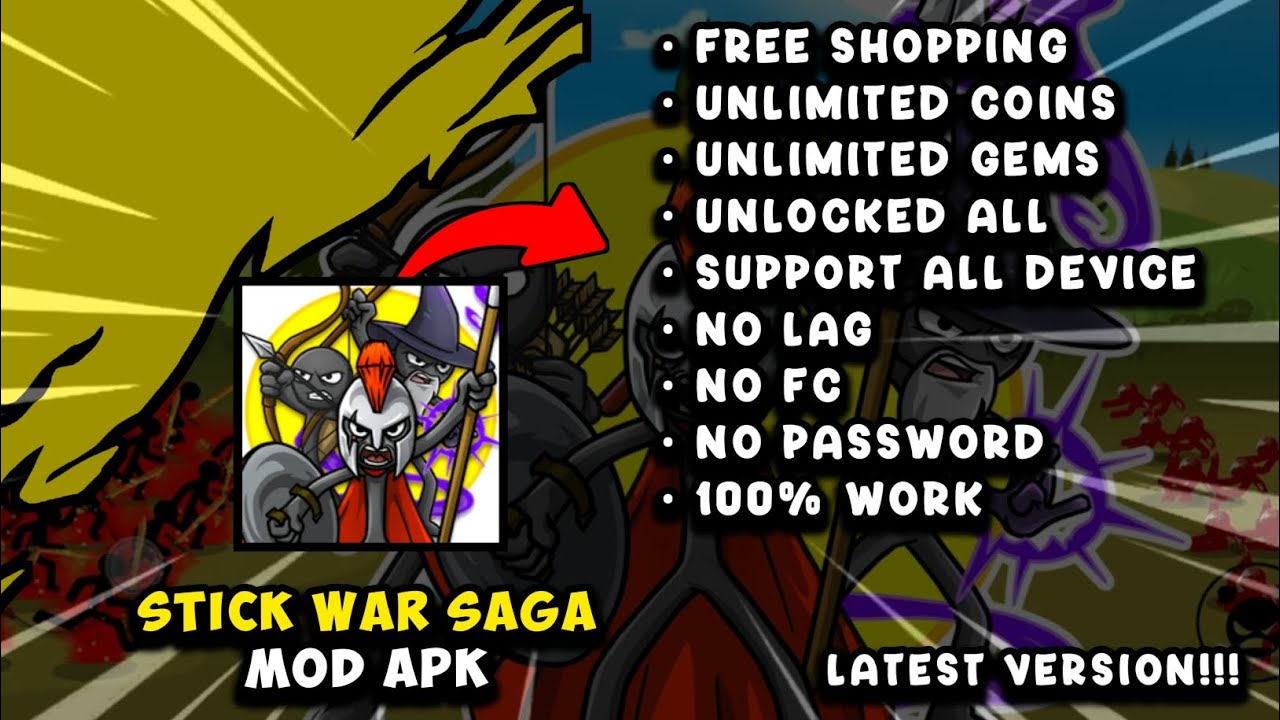 STICK WAR SAGA MOD APK [БЕЗ ПАРОЛЯ] || ПОСЛЕДНЯЯ ВЕРСИЯ!!!