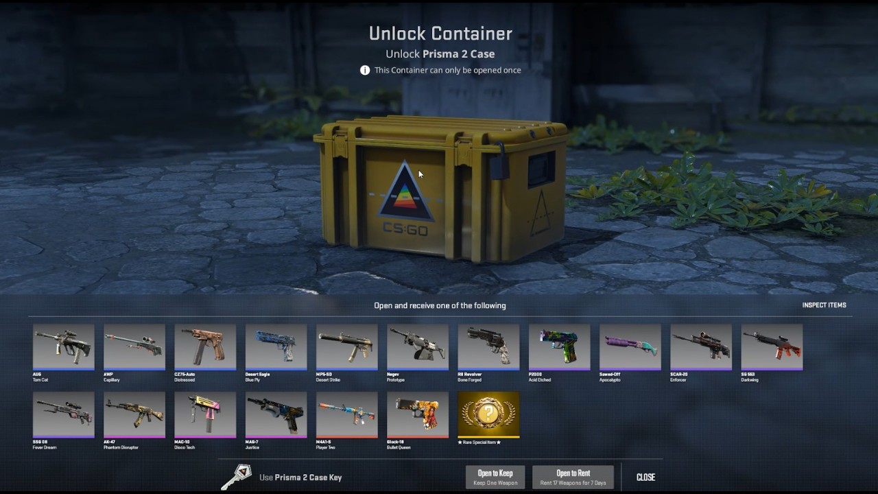 Opening a CS2 case until a Gold appears.... DAY 878