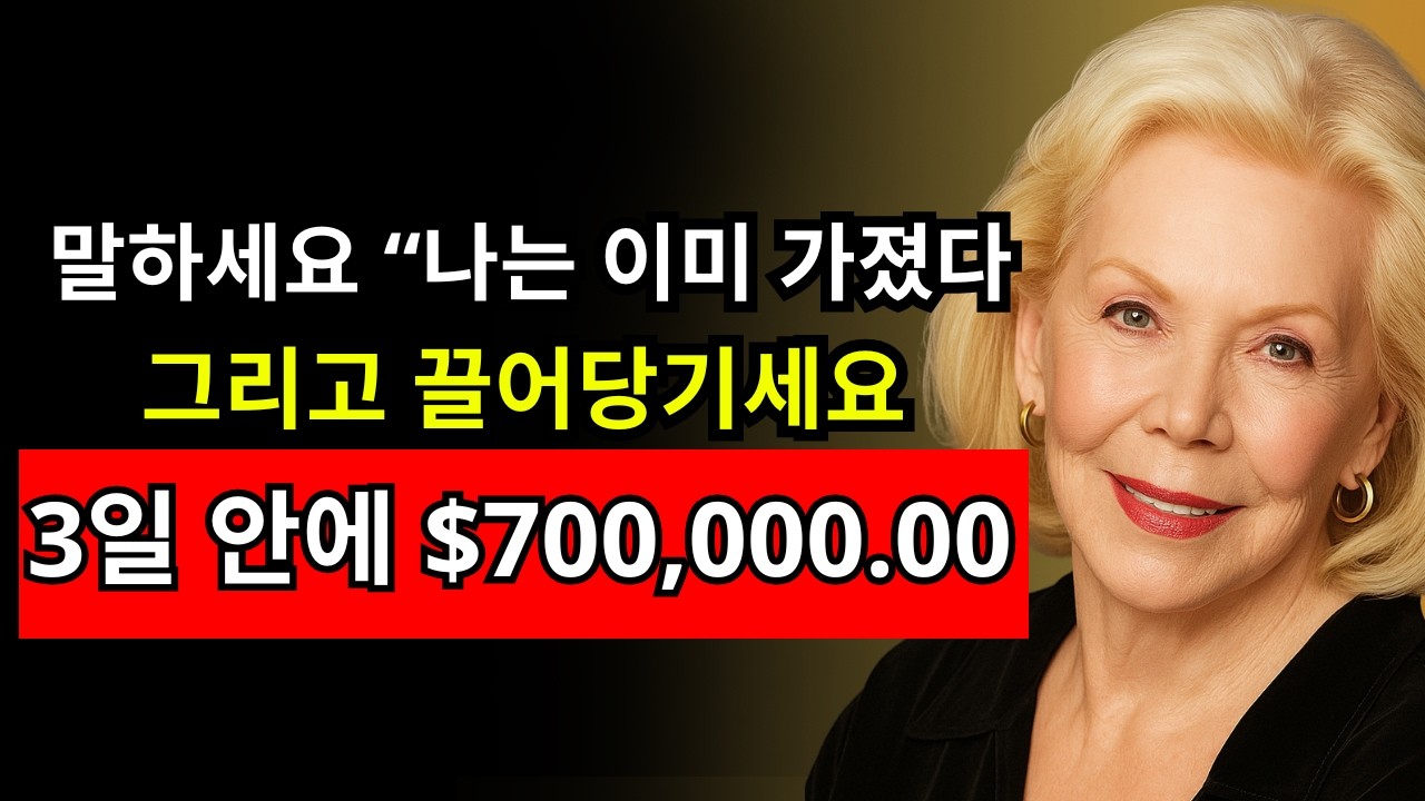 더 이상 빌지 마세요: “나는 이미 있다” 3일 만에 7억 끌어당긴 비밀 | 루이즈 헤이 | 끌어당김의 법칙