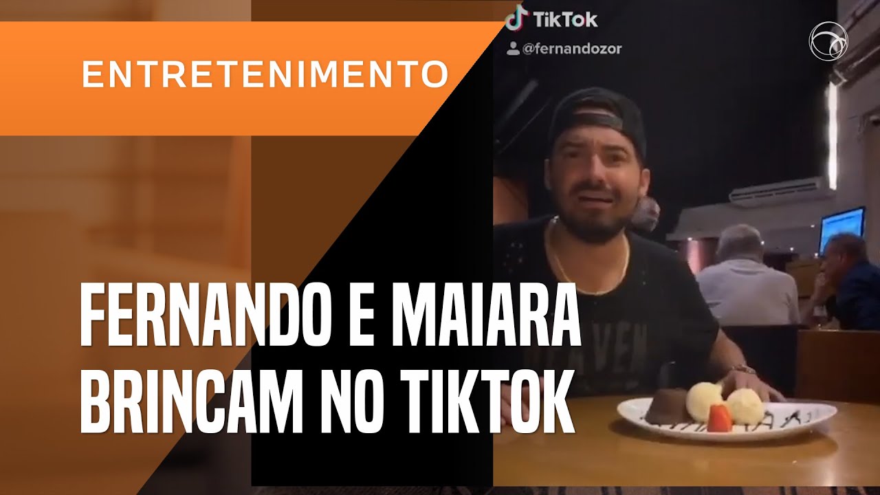 FERNANDO ZOR E MAIARA BRINCAM NO TIK TOK
