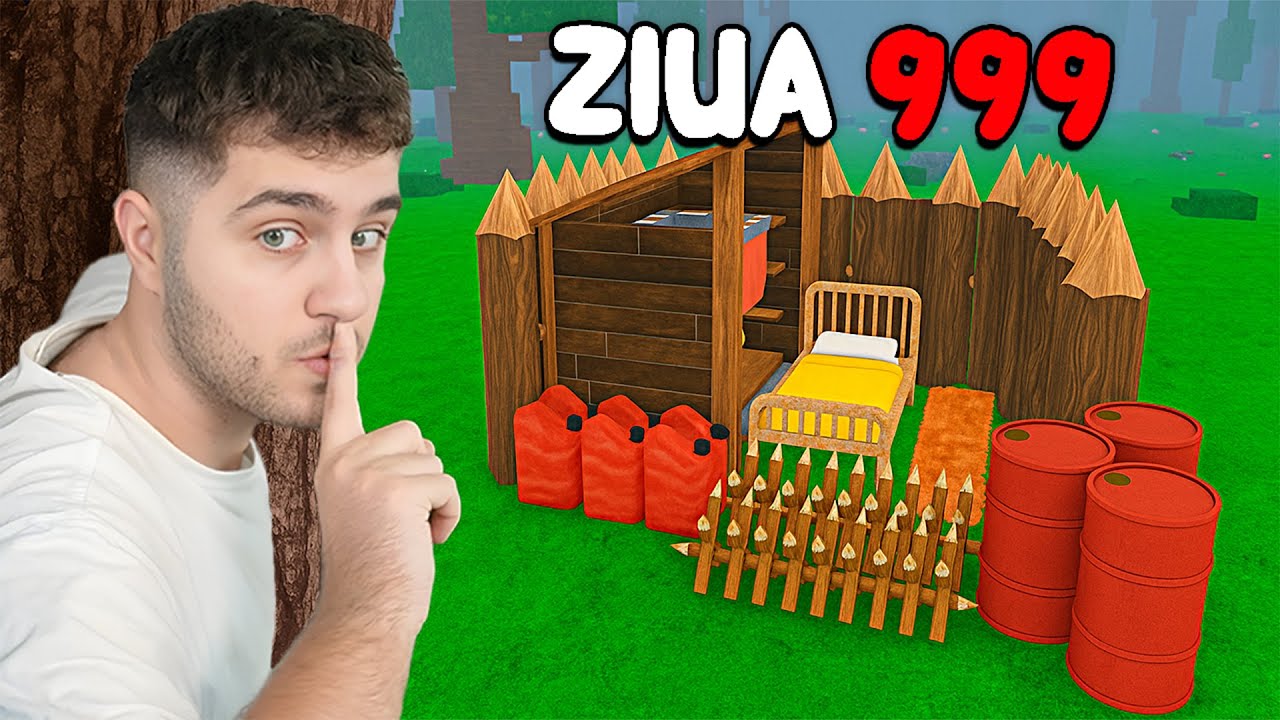 Construiesc Cea Mai MICA BAZA AFK in 99 NOPTI..