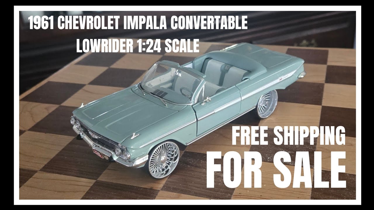 FOR SALE 1961 CHEVROLET IMPALA LOWRIDER CUSTOM BUILT MODEL 1:24 SCALE
