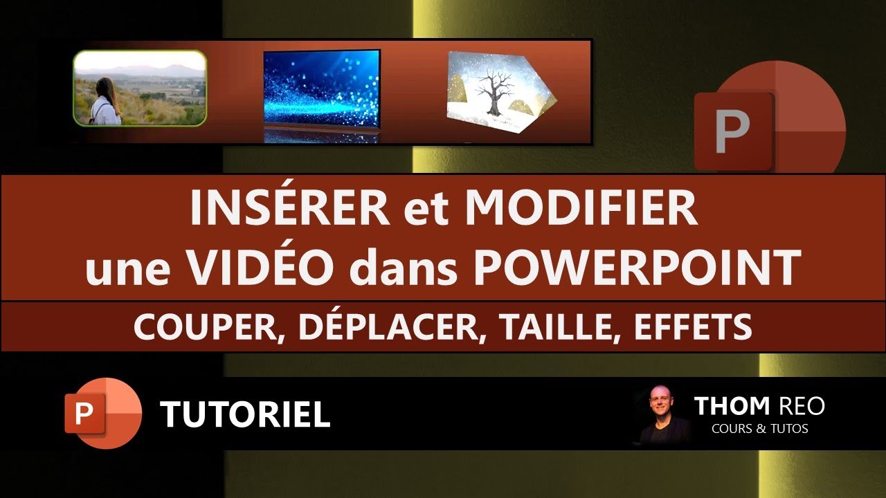 Les VIDÉOS avec POWERPOINT : insérer, couper, modifier, ajouter des effets... (Tutoriel 365)