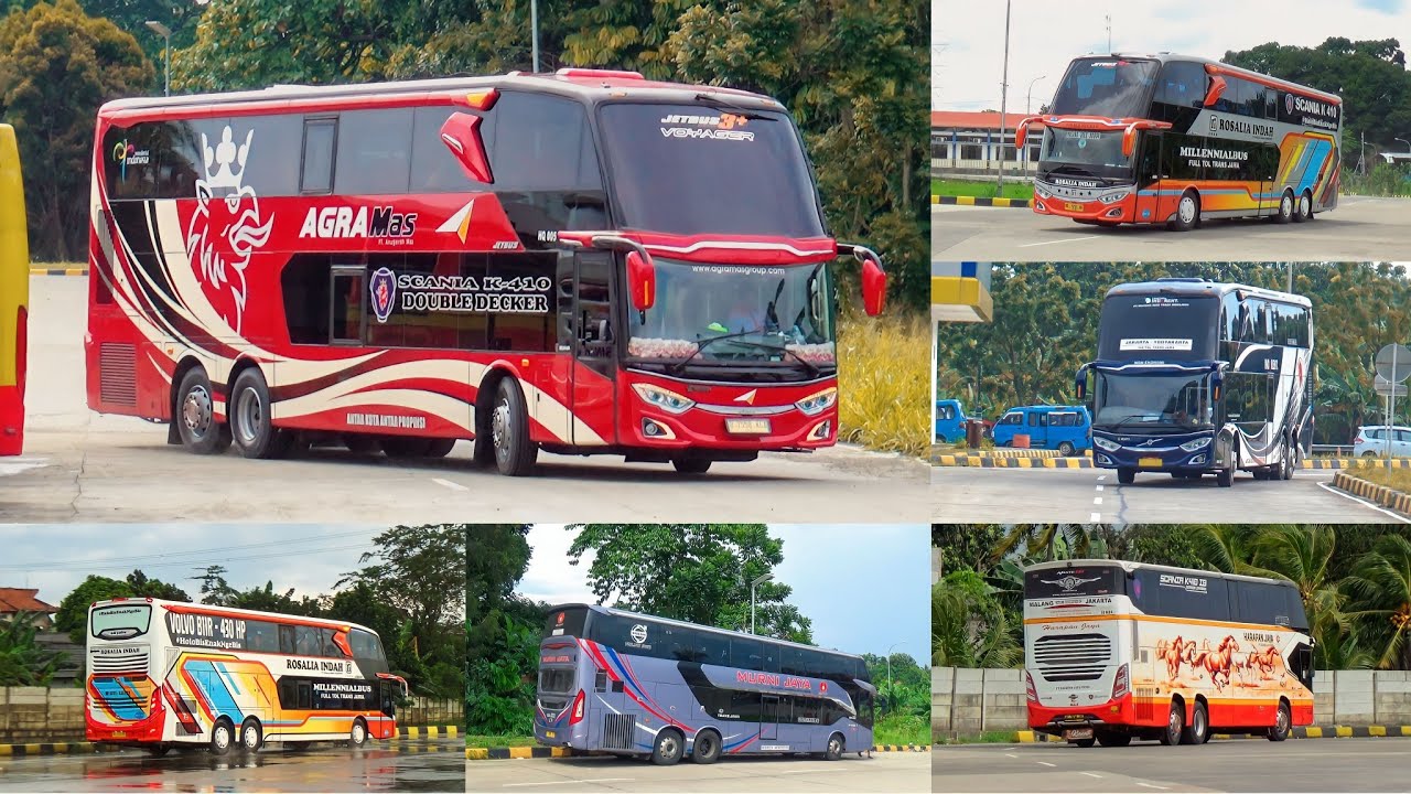Makin Rame Bus Double Decker Di Terminal Jatijajar