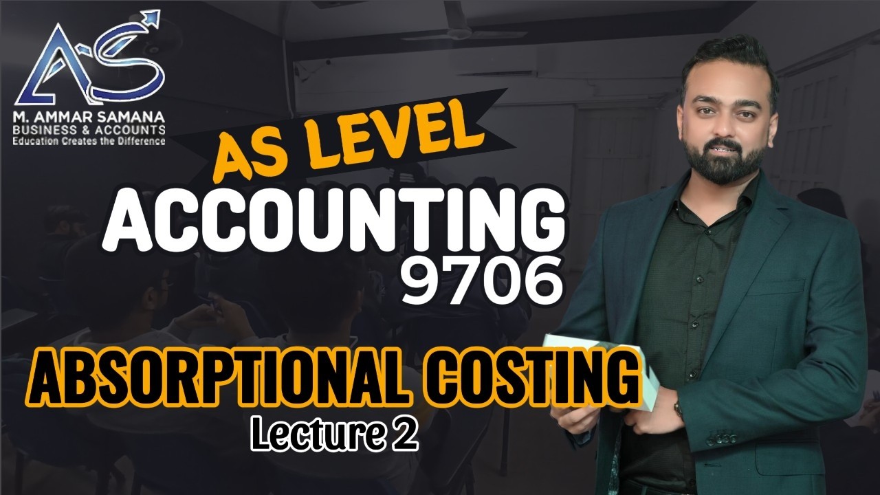 Accounting AS LEVEL Class 87 – Absorptional Costing - problem with dividing fixed overheads on unit