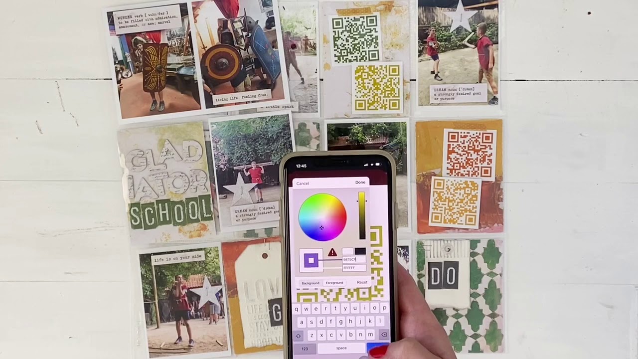 Creating qr codes for Memory Keeping