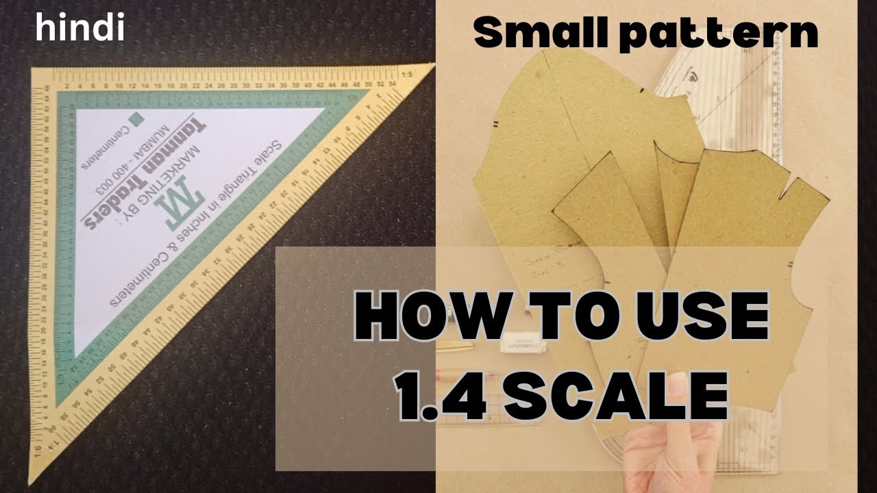 how to use 1:4 scale for fashion design pattern drafting?@FASHIONACADEMYMJ