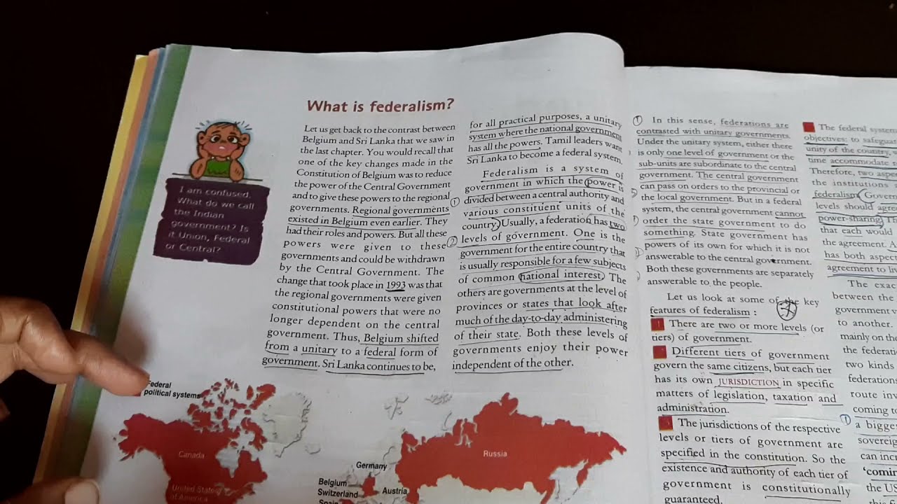 NCERT Grade 10 || CBSE Class 10  - || Civics|| Federalism - in Tamil