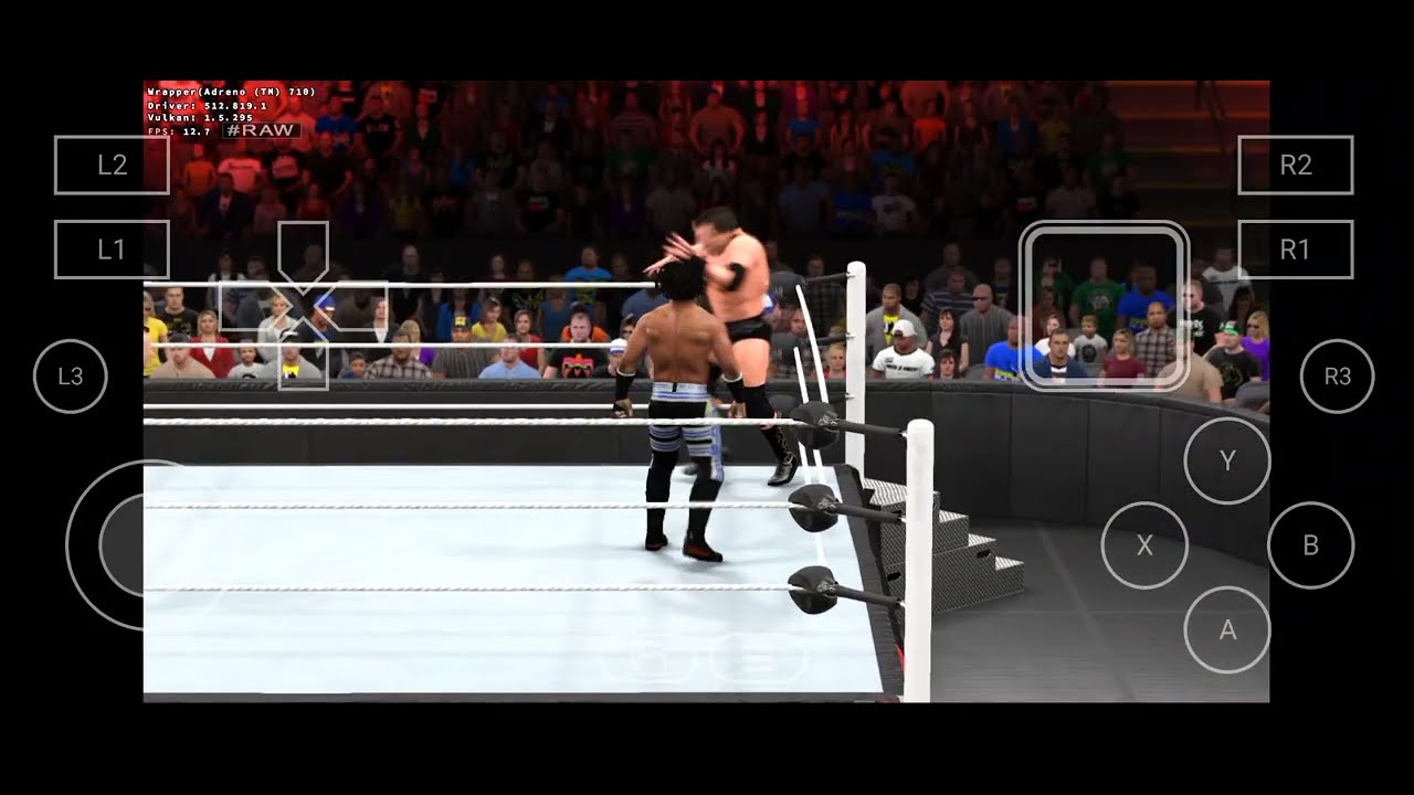 WWE 2K15 on Android | Winlator Ludashi v2.8.1 | Tested on Snapdragon 7s And 6 Gen + Test Settings 