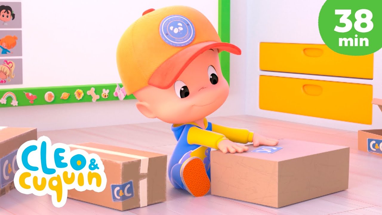 Os entregadores episódios e rimas infantis de Cleo e Cuquin