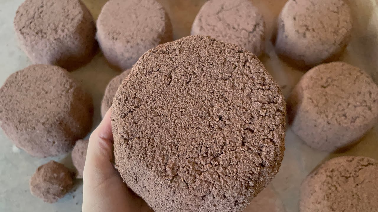 Red concrete dry floor crumbling ASMR