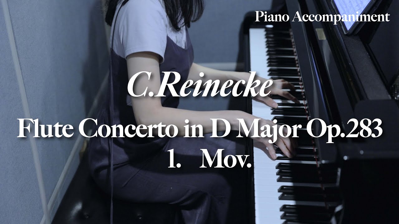 C. Reinecke - Flute Concerto in D Major op.283, 1st Mov. / piano accompaniment / karaoke / 플룻