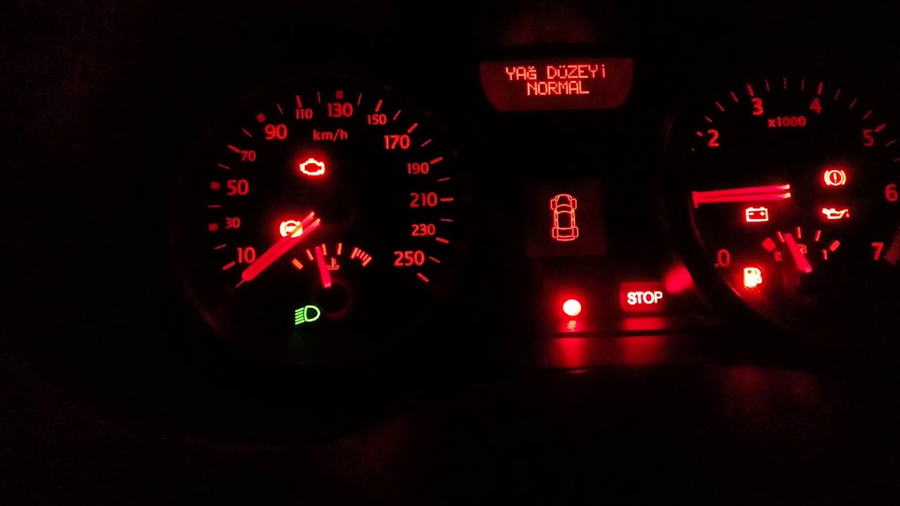 Megane 2 Yağ Düzeyini Tek Tuşla Öğrenme.
