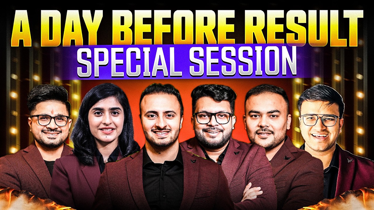 A Day Before CA Result | Special Session for CA Foundation & Inter Students | 8 March