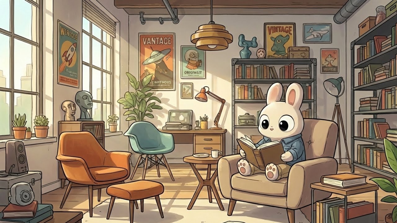 Chill Lofi Hip Hop Playlist - Cozy Book Corner
