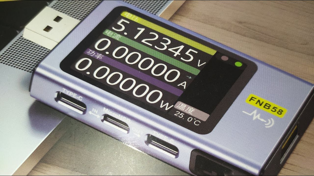 Огляд найкращого USB тестера Fnirsi FNB58