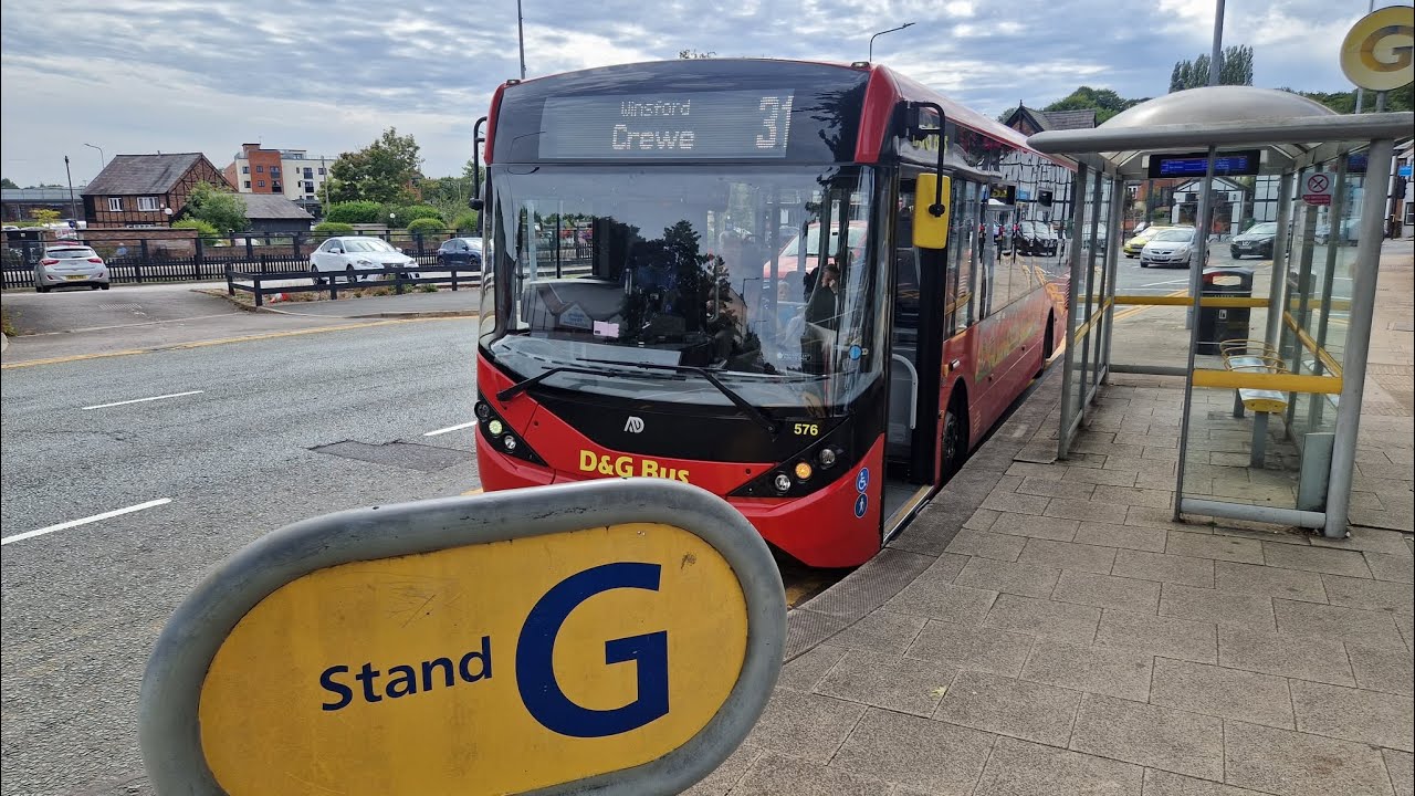 Service 31 Northwich to Crewe by D&G Bus Ltd