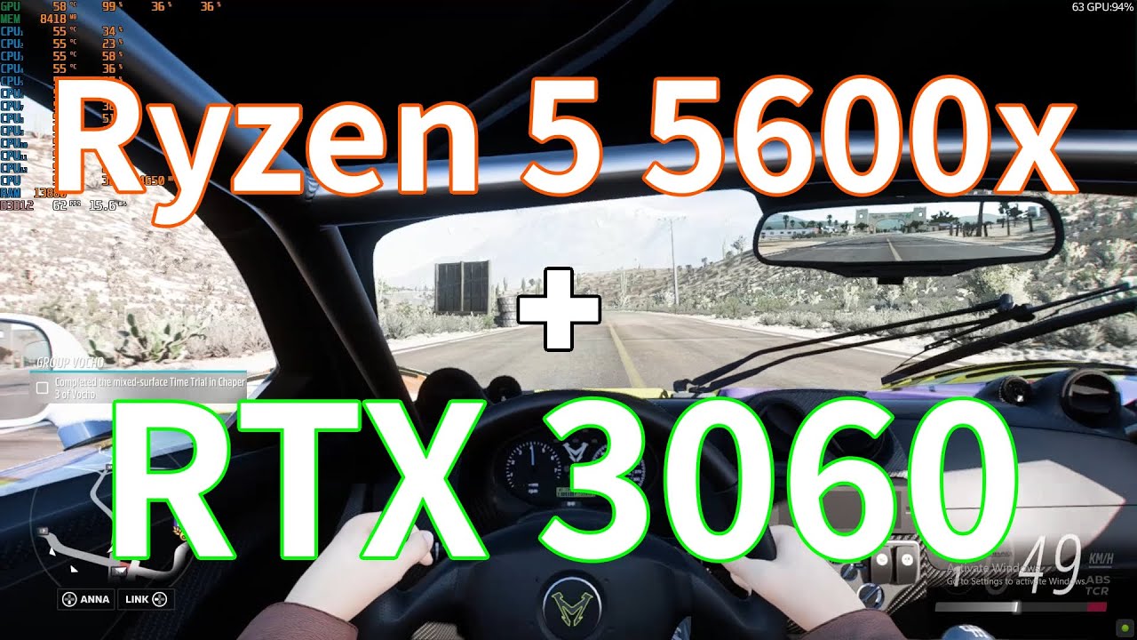 Forza Horizon 5 - Ryzen 5 5600x + RTX 3060 12GB