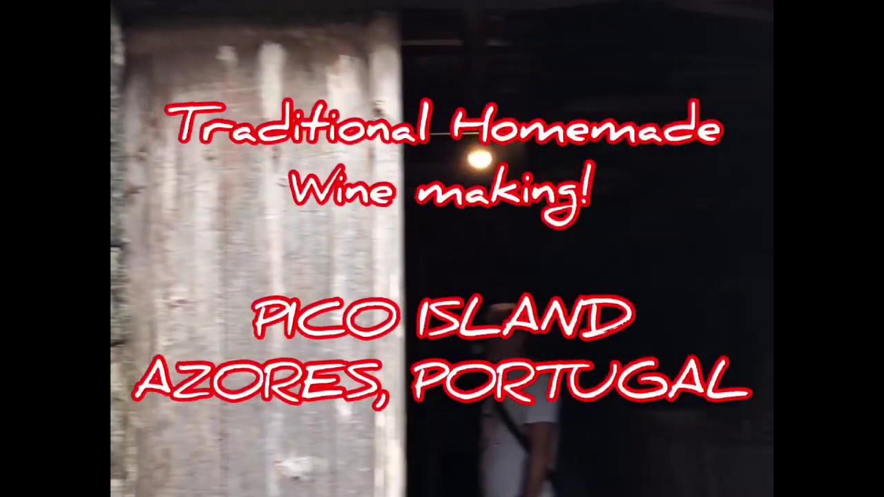 Traditional Homemade Wine Making - Pico Island, Azores Portugal
