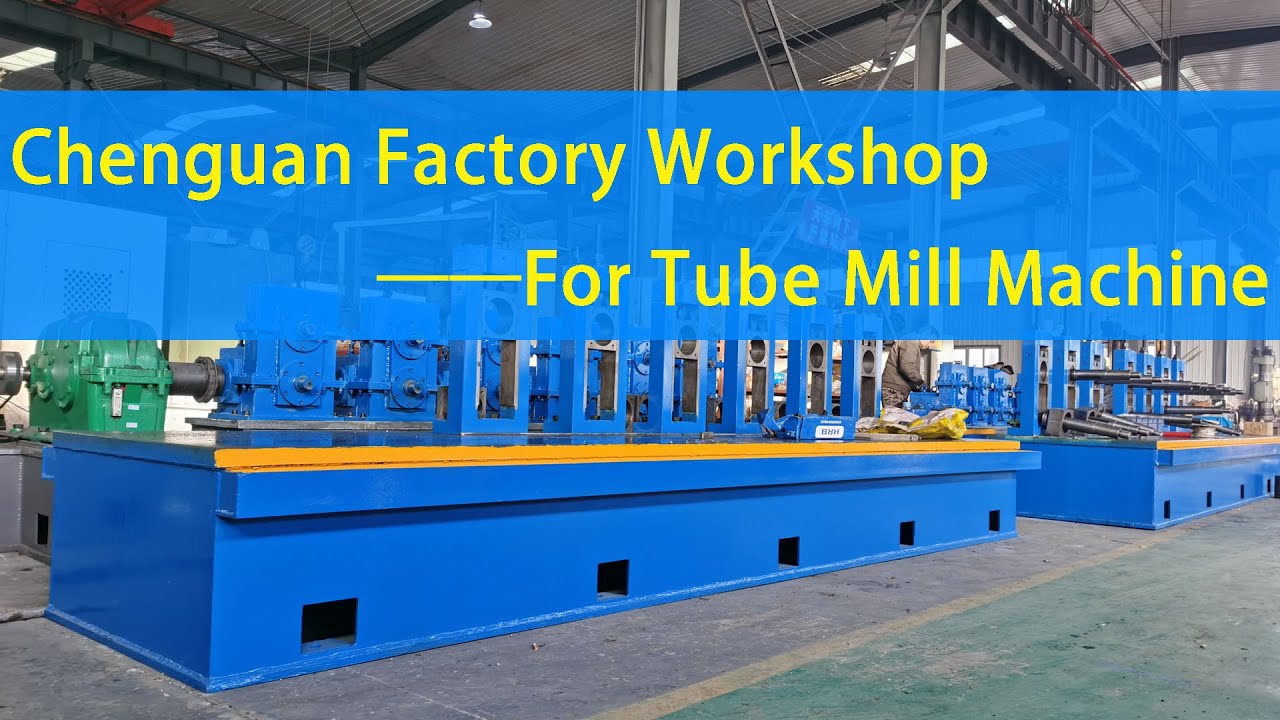 Chenguan Tube Mill Factory Workshop, Chenguan Factory From Xinji, Steel Pipe Making Machine Factory