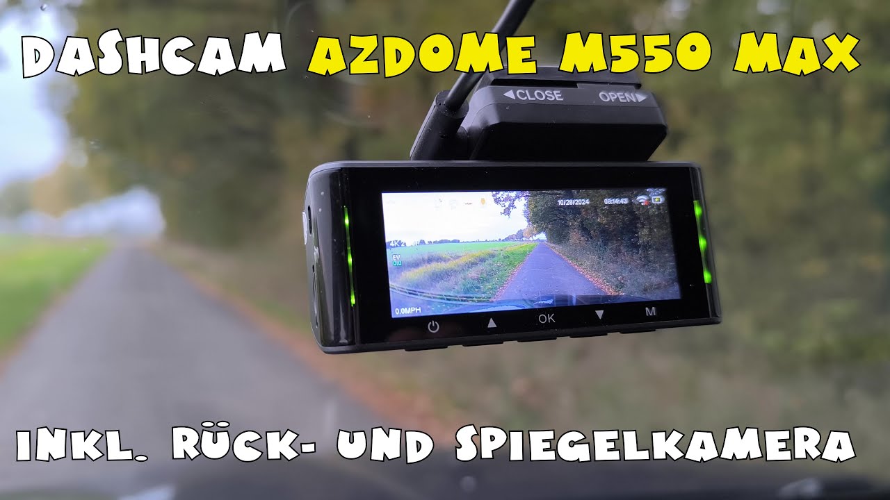 AZDOME M550 MAX Dashcam vorne/hinten/innen 4K/2,5K GPS WiFi