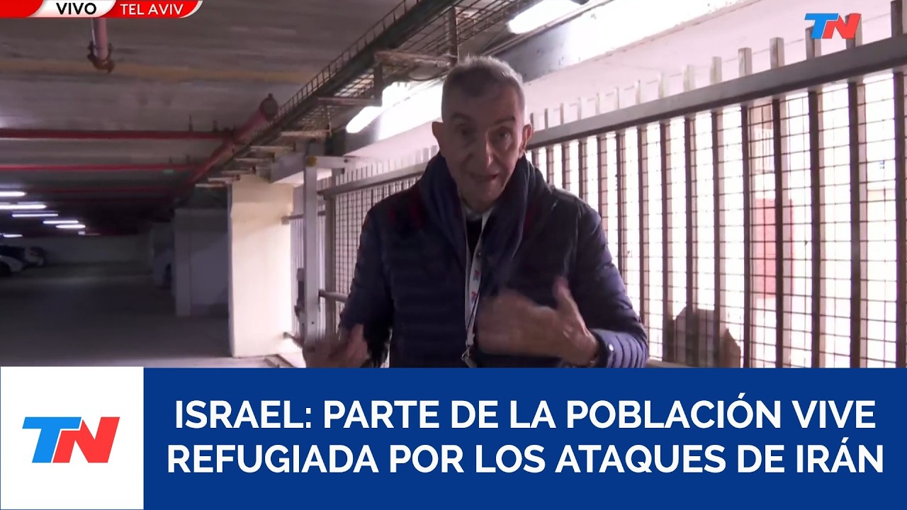 TN EN MEDIO ORIENTE I Una parte de la población de Tel Aviv vive en refugios por los ataques de Irán