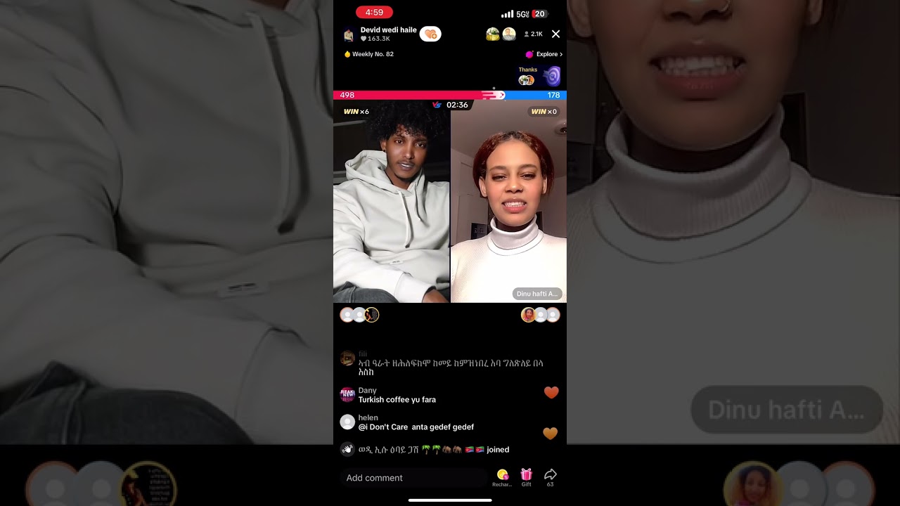 Eritrea TikTok davi and denu @neshnesh_show @EriTVEritreaOfficial