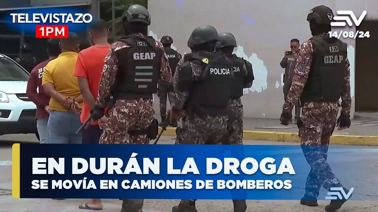 Durán: La droga se movía en camiones de bomberos  | Televistazo 1PM #ENVIVO🔴