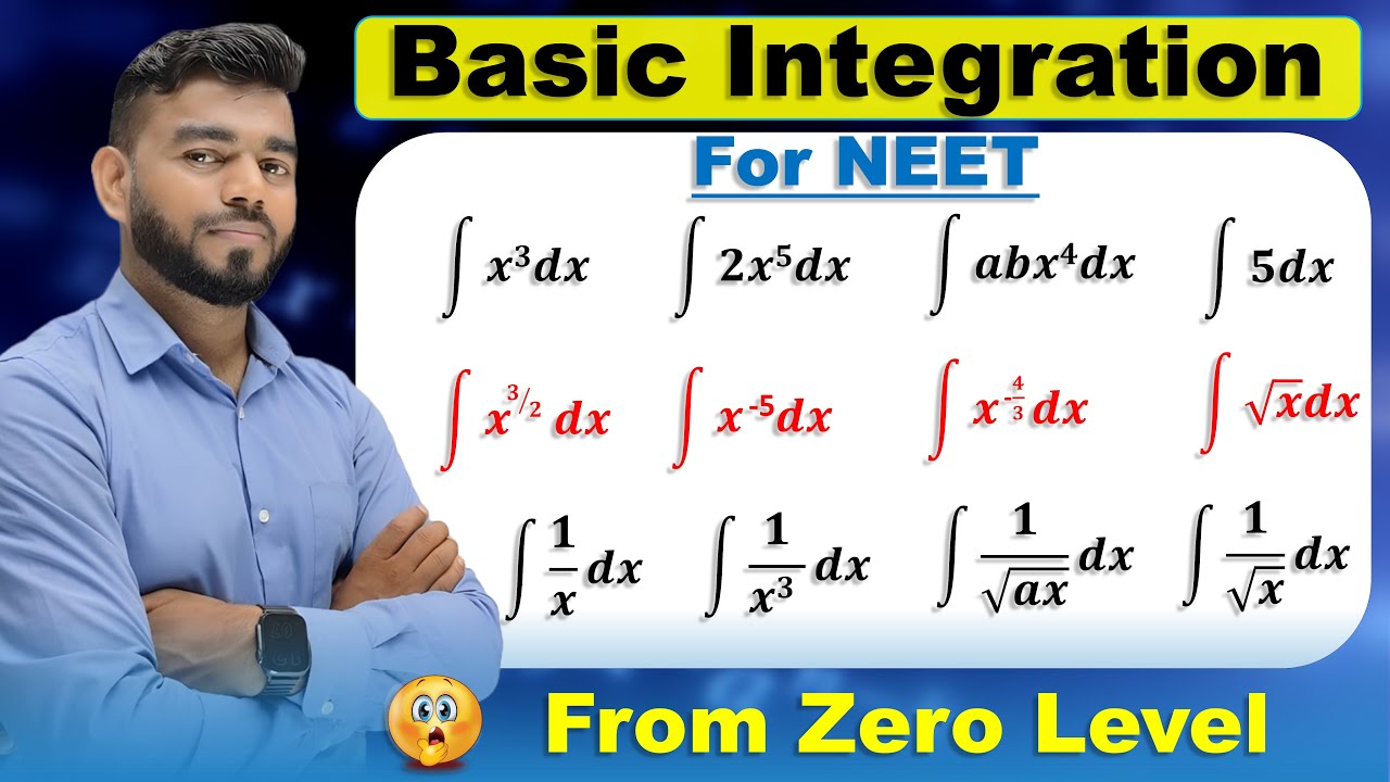 Basic Integration for NEET Physics | Essential Maths for NEET Preparation | Class 11 & 12