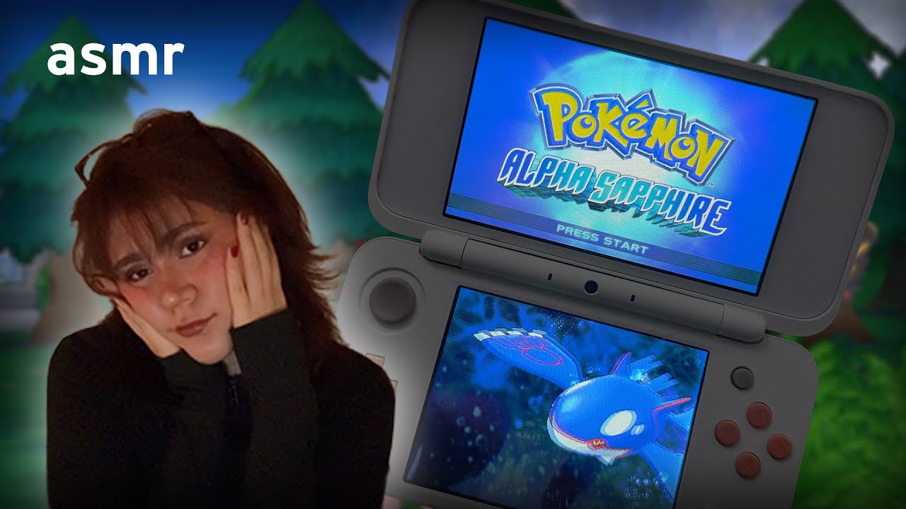 ☆🎮 3DS Pokémon ASMR | whispering + button sounds ☆🎮