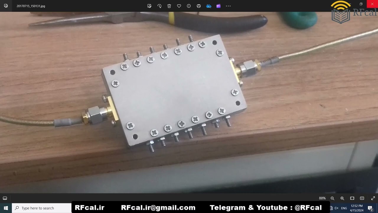 Waveguide Bandpass Filter 2-4 GHz