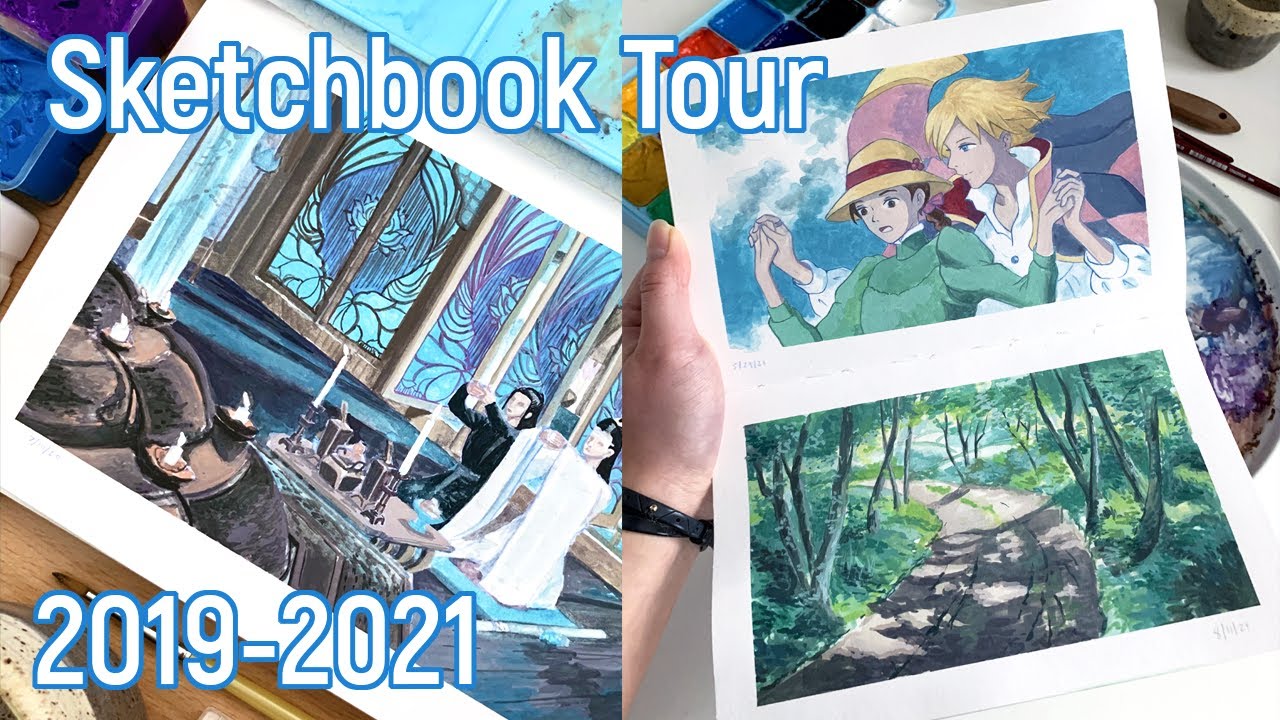2019-2021 Sketchbook Tour | Gouache Sketchbook | Chatty Walkthrough